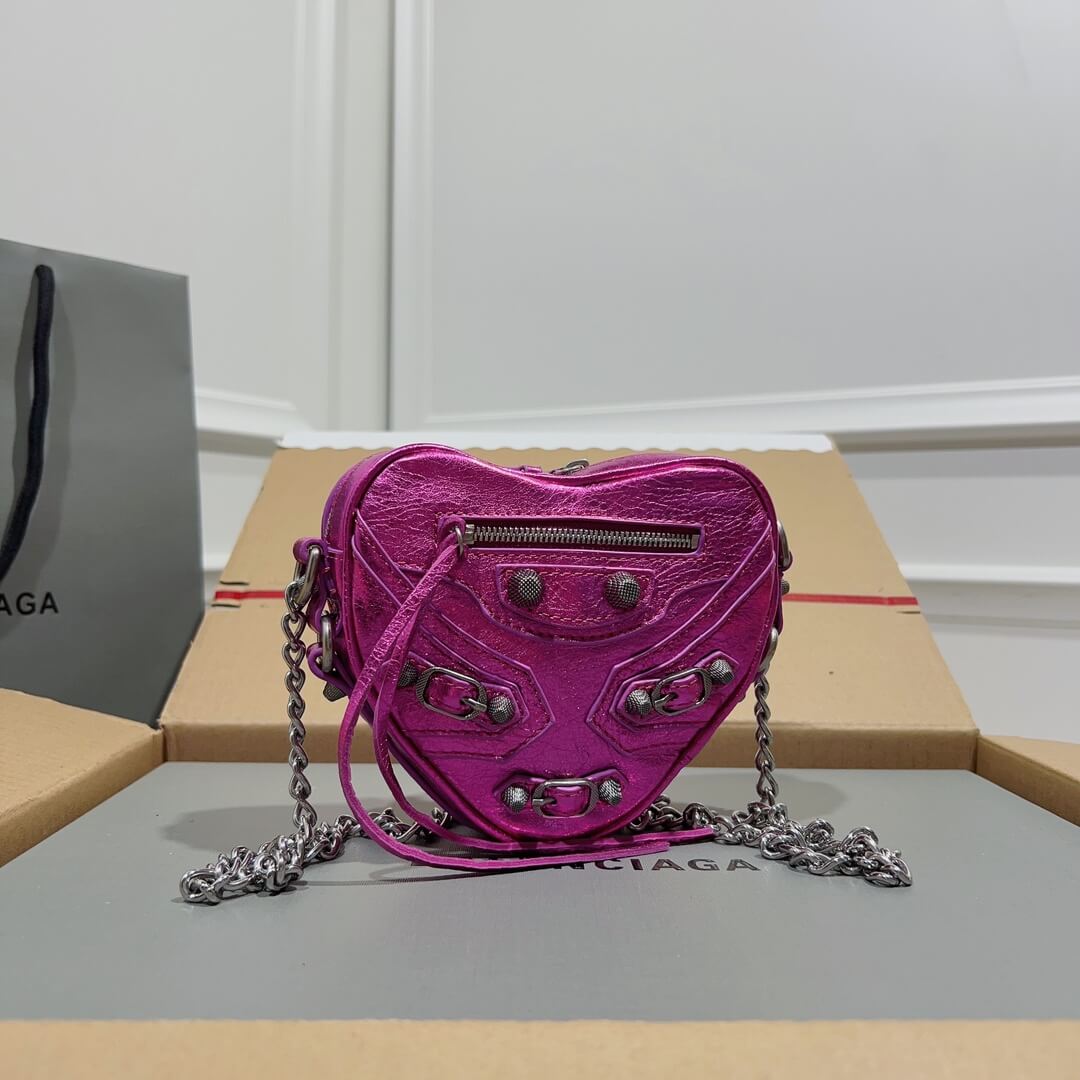 Balenciaga Mini Le Cagole Heart Bag - Image 8