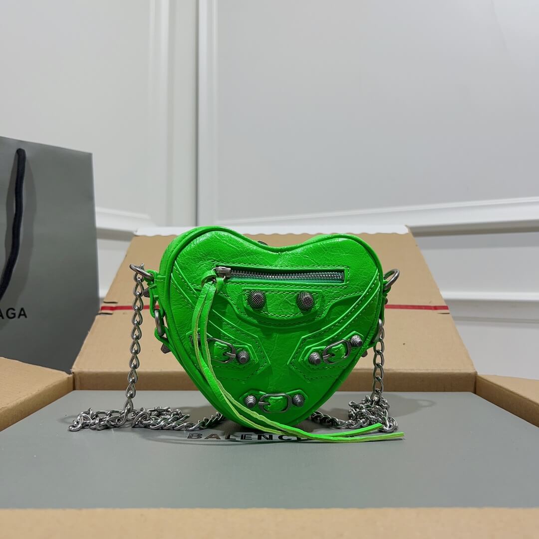 Balenciaga Mini Le Cagole Heart Bag - Image 9