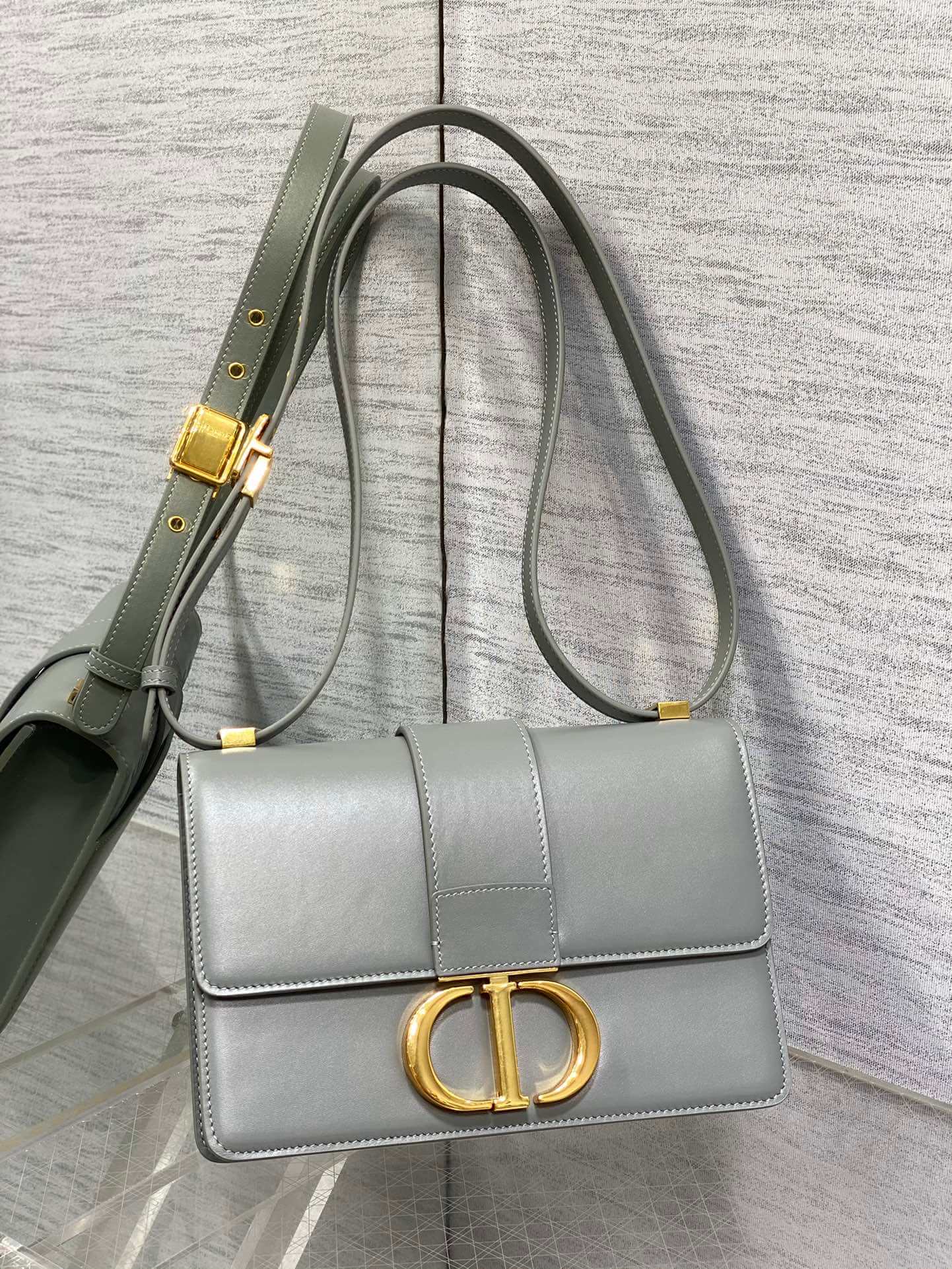 Dior Montaigne Stone Grey Bag