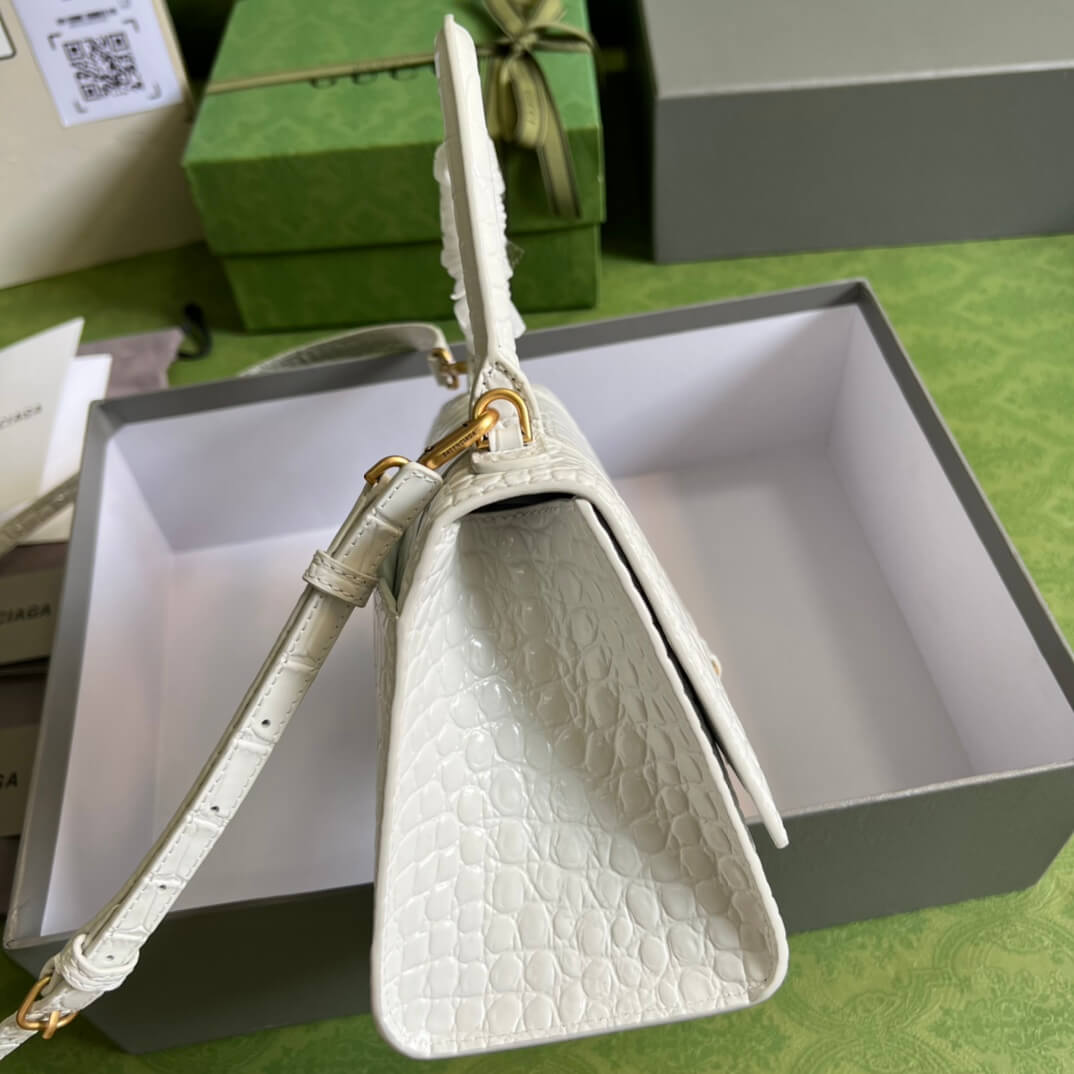 Balenciaga Hacker Hourglass White Bag - Image 8