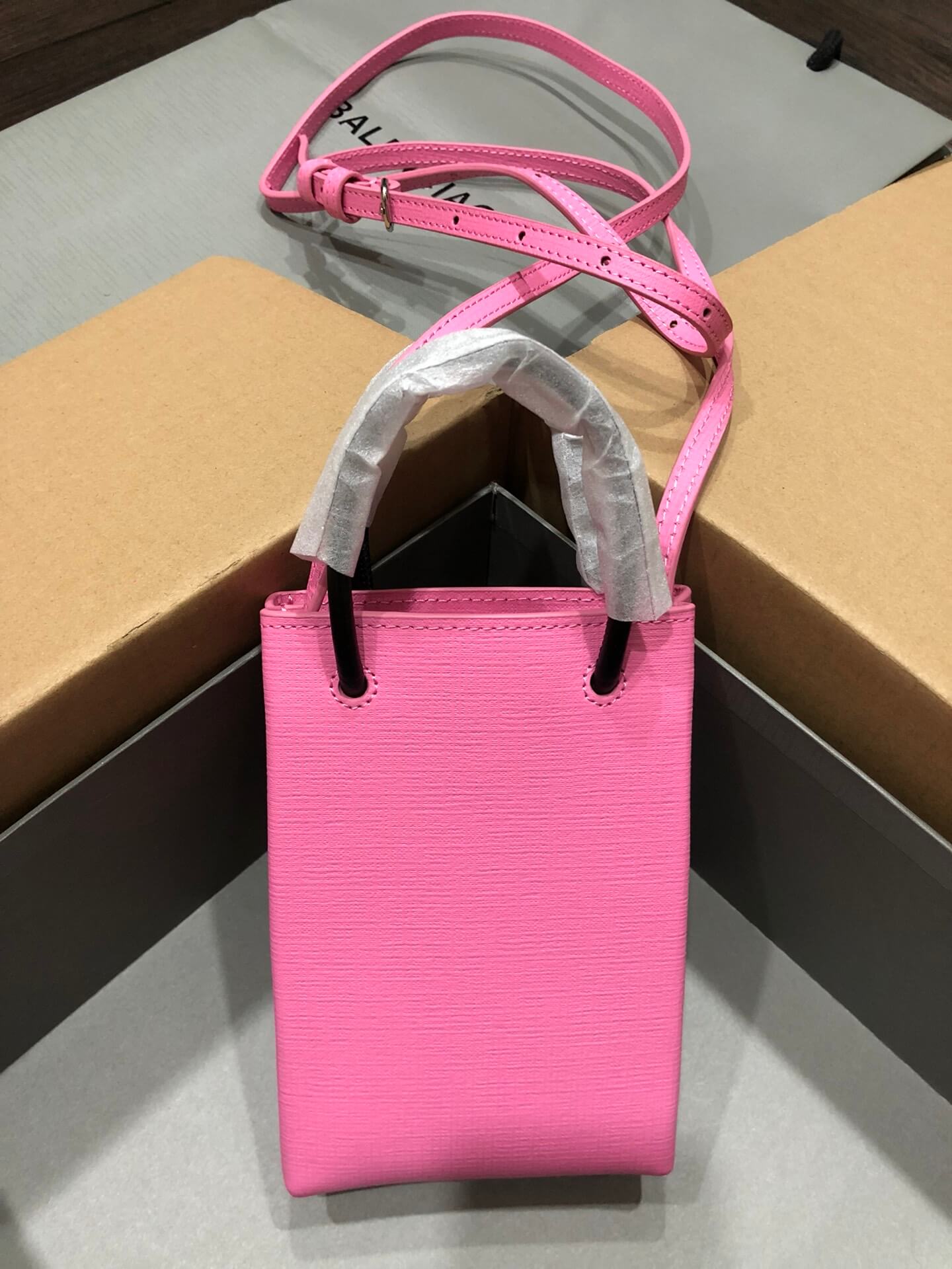 Balenciaga Shopping Phone Holder Bag - Image 8