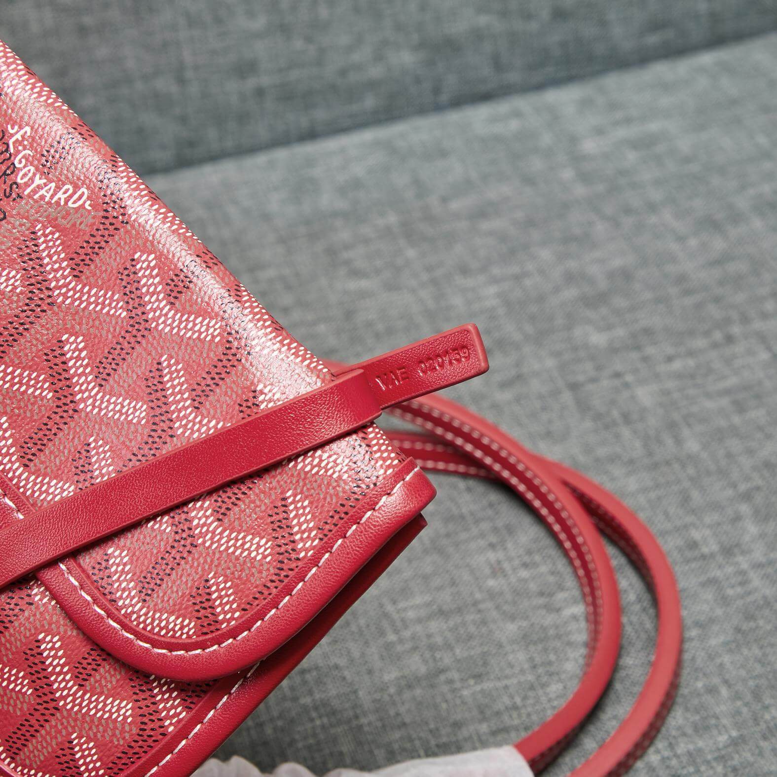 Goyard Tote Large Red Bag - Image 7