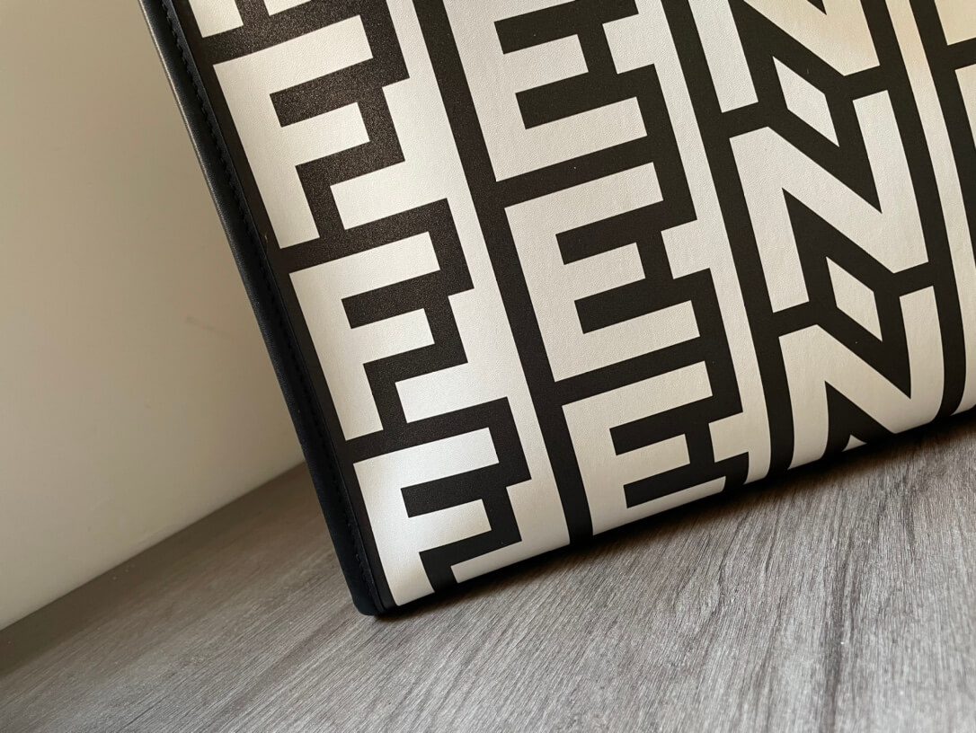 Fendi Sunshine Roma Bag Capsule Leather Black/White - Image 8