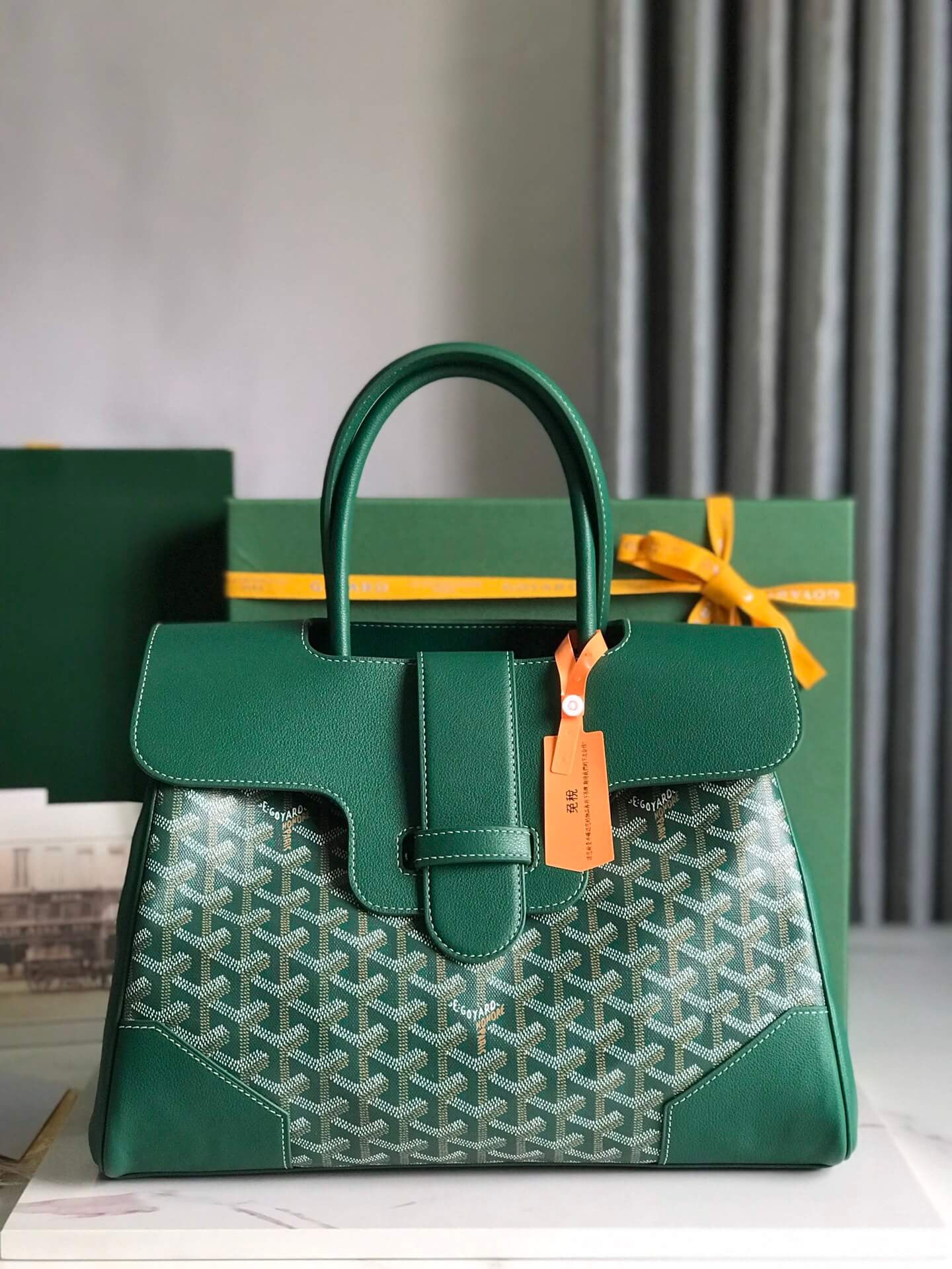 Goyard Saigon Tote Green Bag