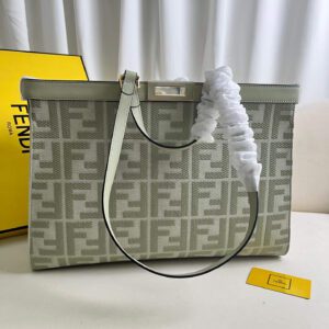 Fendi Women's X-tote Bag In Canvas With Thread-embroidered Ff Monogram
