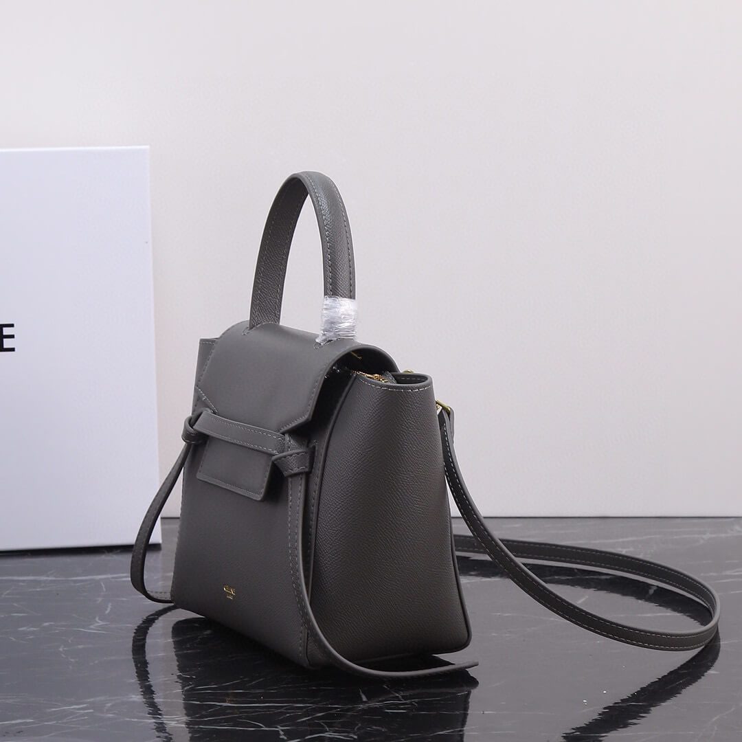 Celine Nano Belt Bag In Grained Calfskin Leather Bag - Image 9