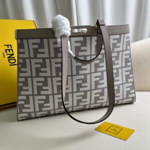 Fendi Women's X-tote Bag In Canvas With Thread-embroidered Ff Monogram