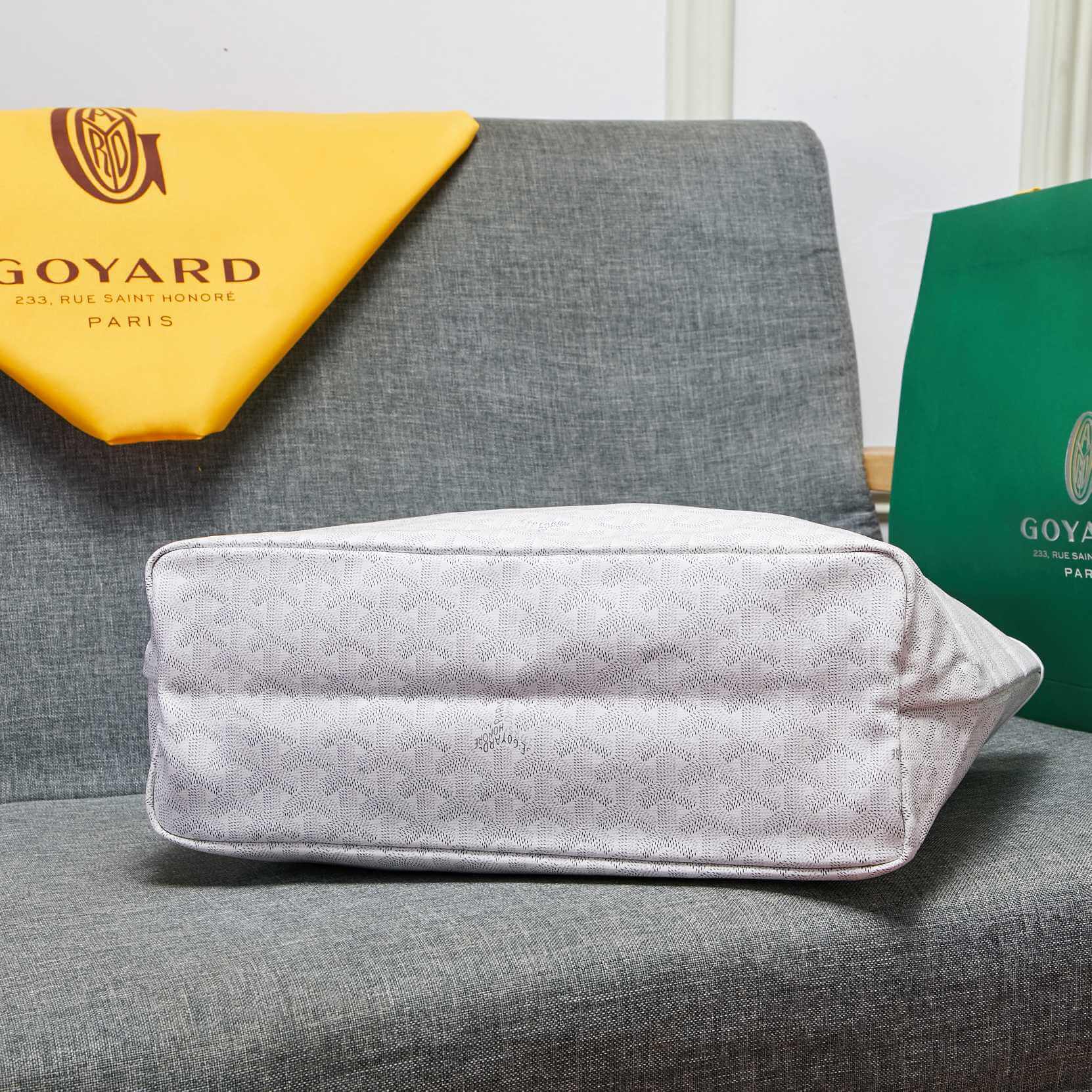 Goyard Tote Large White Bag - Image 9