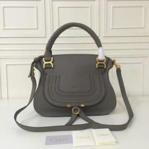 Chloe Marcie Double Carry Grey Bag