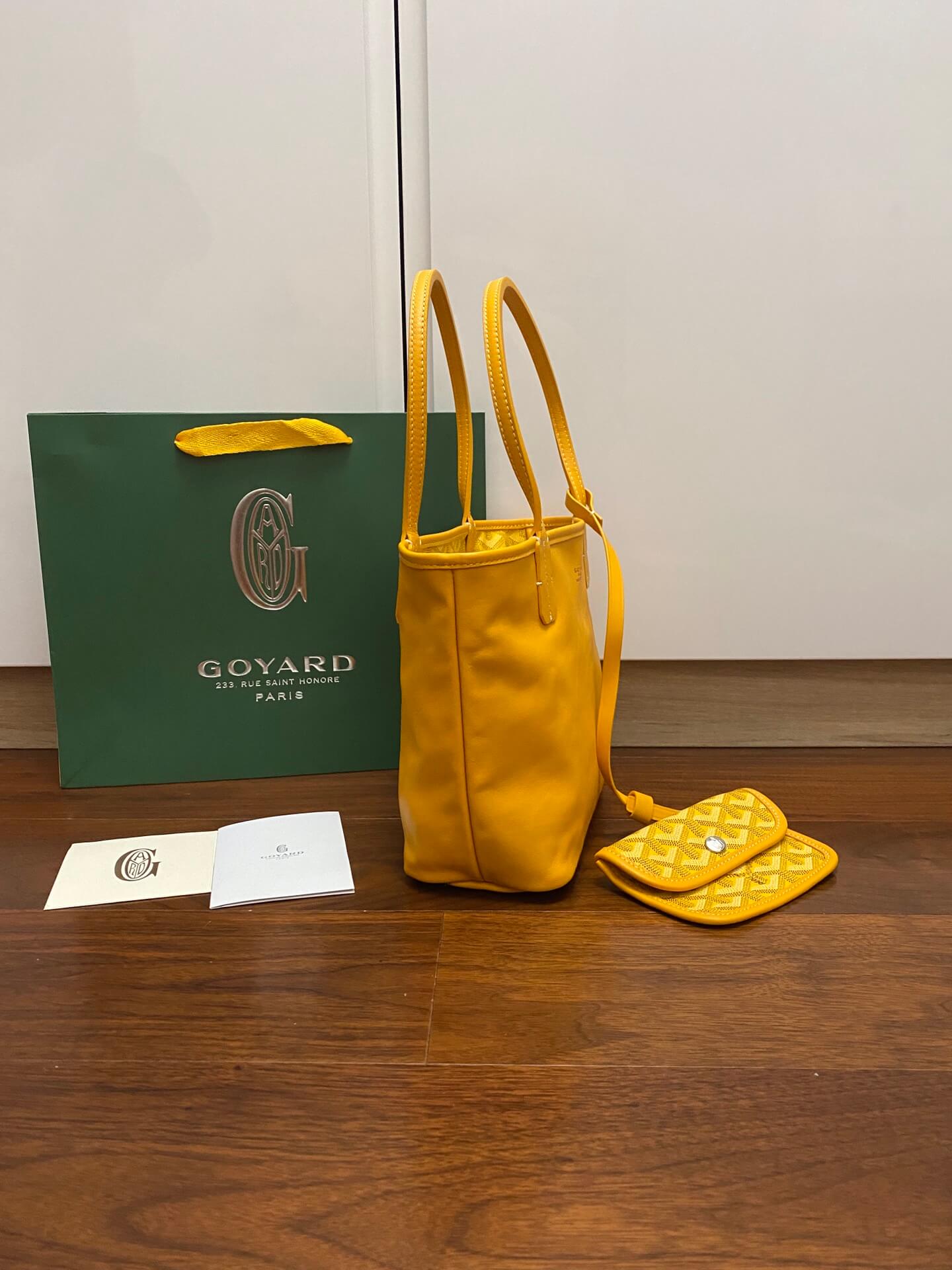 Goyard Mini Tote Yellow Bag - Image 10