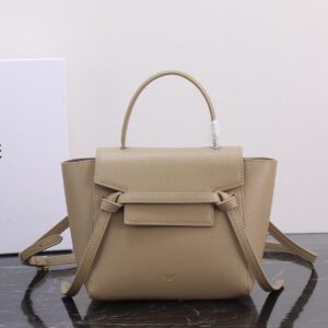 Celine Nano Belt Bag In Grained Calfskin Leather Bag