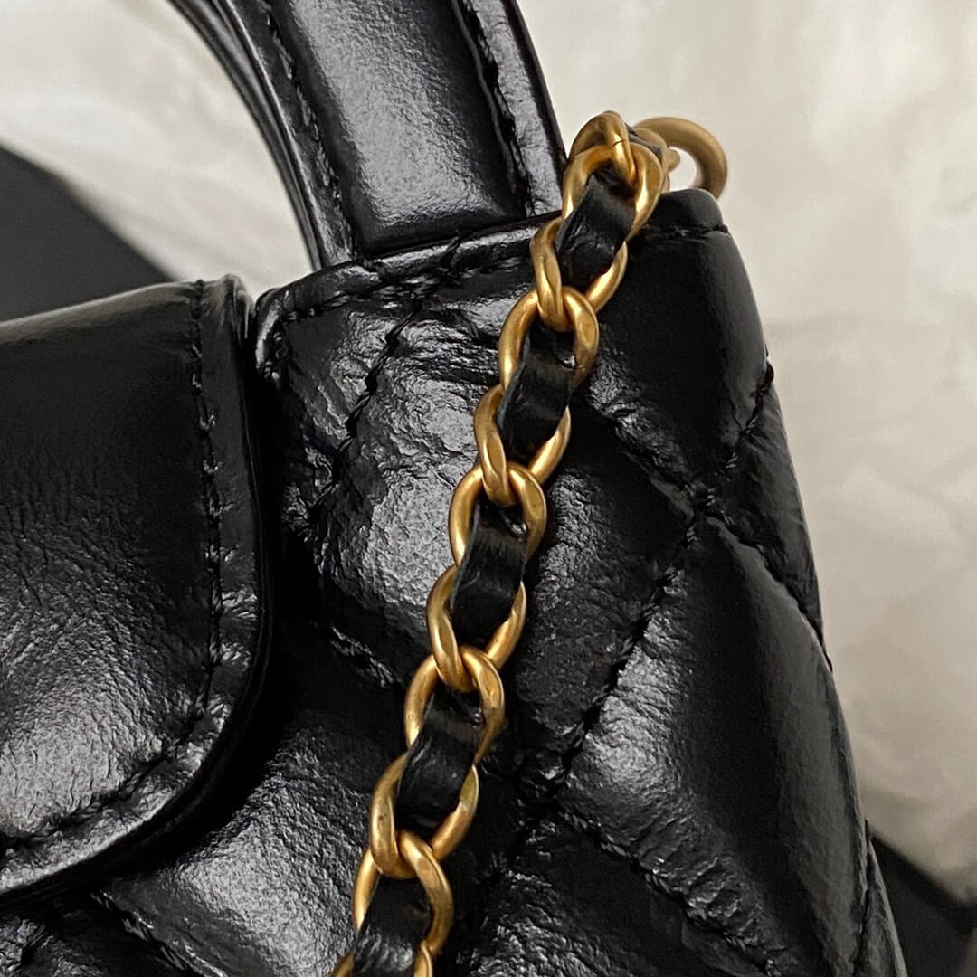 Chanel Small Kelly Shopper Black Bag - Image 9