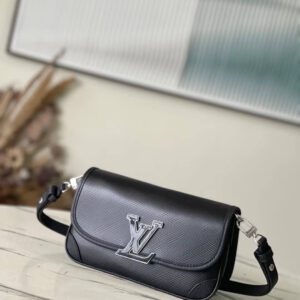 LV Buci Epi Leather Crossbody Bag Black