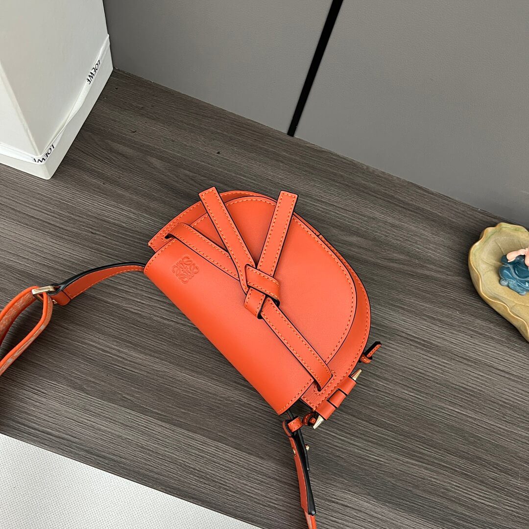 Loewe Gate Small Jacquard-trimmed Shoulder Bag - Image 9