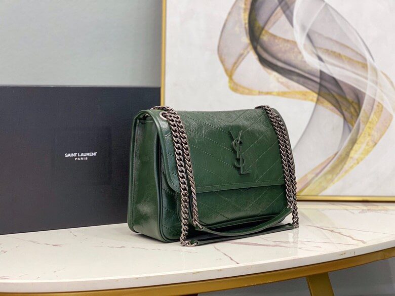 Women’s YSL Niki Medium Leather Shoulder Bag - Image 3