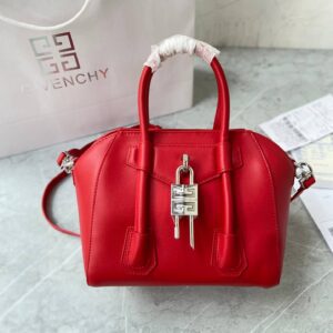 Givenchy Antigona Lock Red Bag