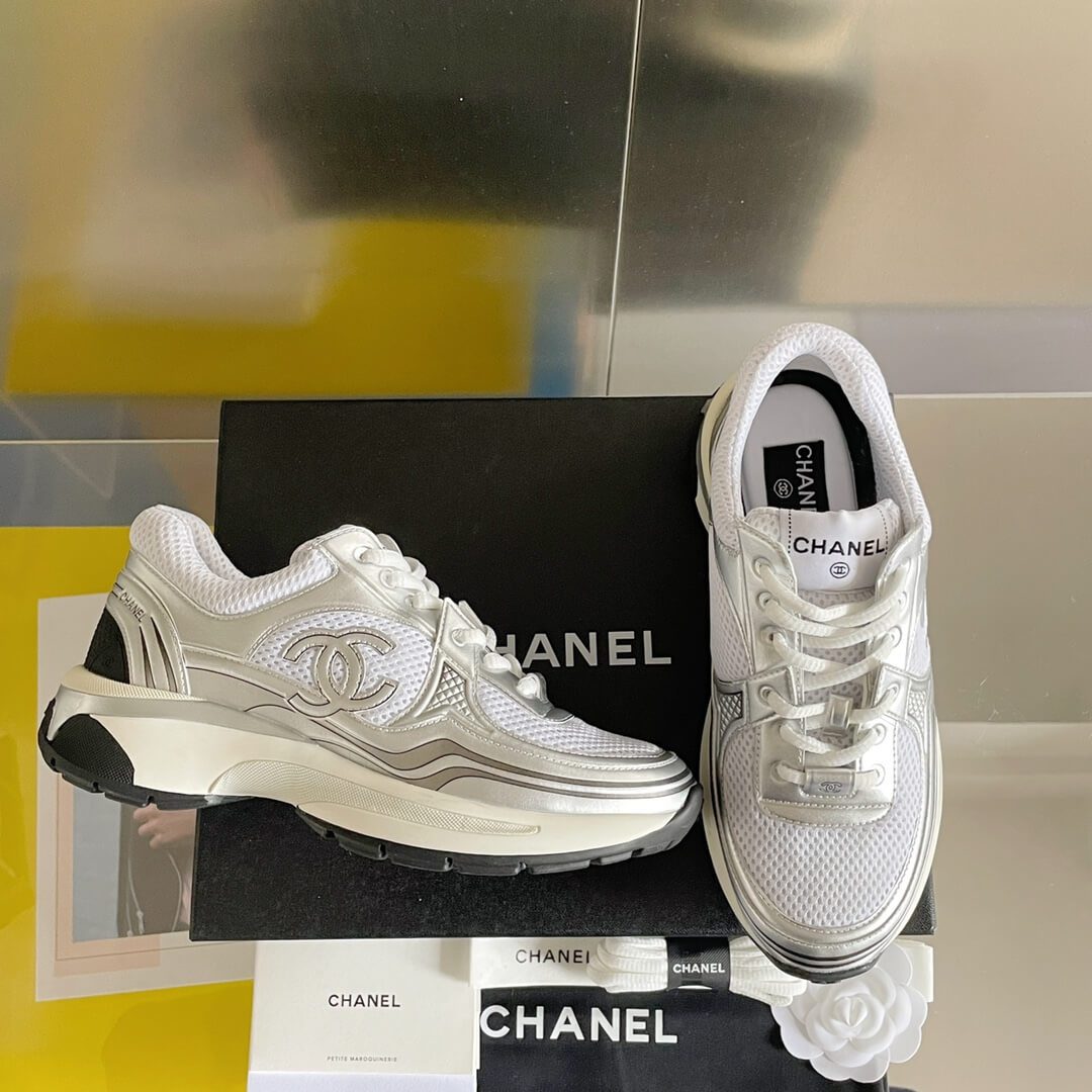 Women's Chanel CC Sneakers - Image 4