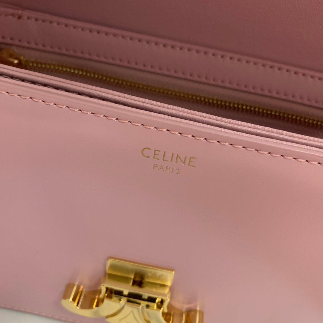 Celine Teen Leather Triomphe Bag - Image 4