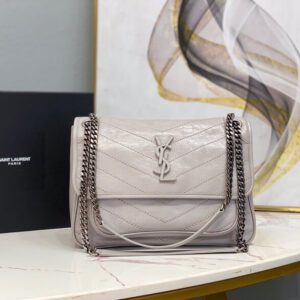 Women's YSL Niki Medium Leather Shoulder Bag