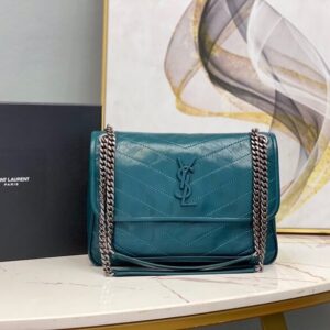 Women’s YSL Niki Medium Leather Shoulder Bag