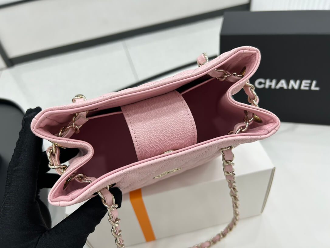 Chanel Classic Tote Bag Pink - Image 2