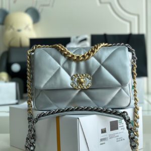 Chanel 19 Bag Gray Blue