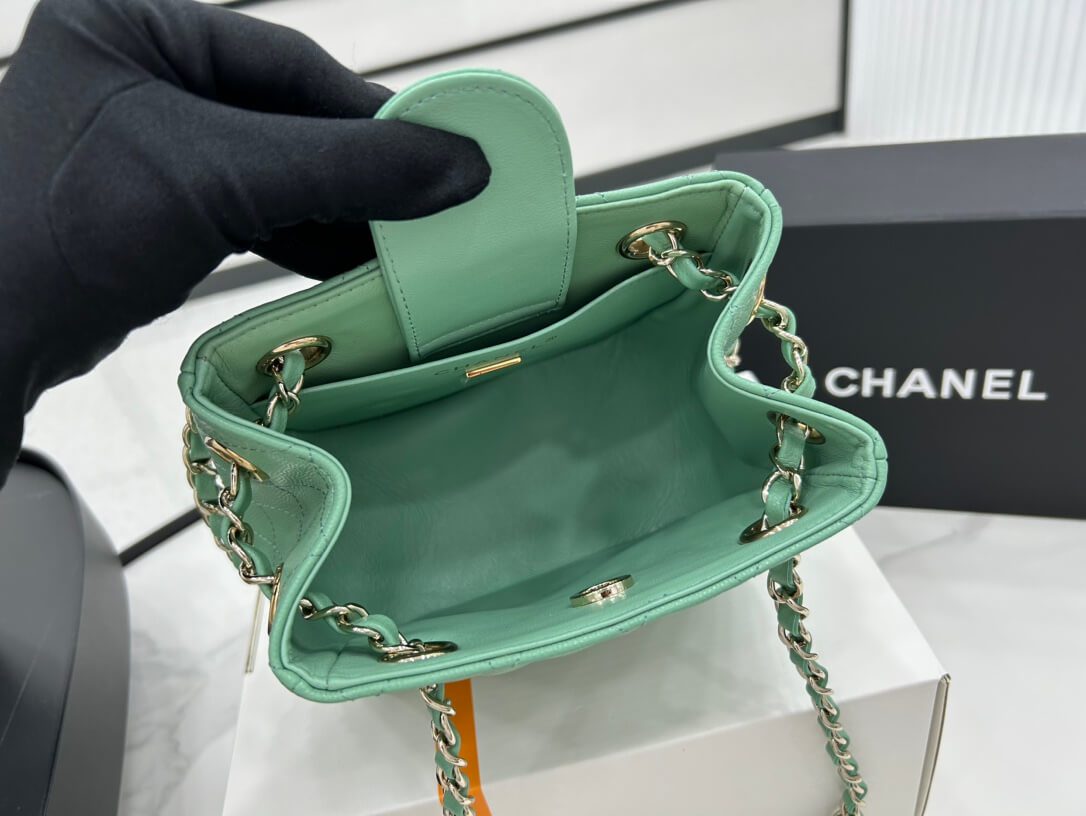 Chanel Classic Tote Bag Green - Image 2