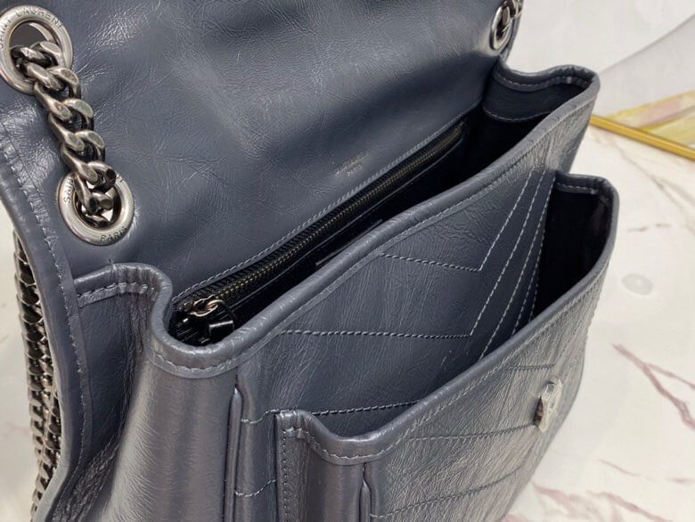Women's YSL Niki Medium Leather Shoulder Bag - Image 5
