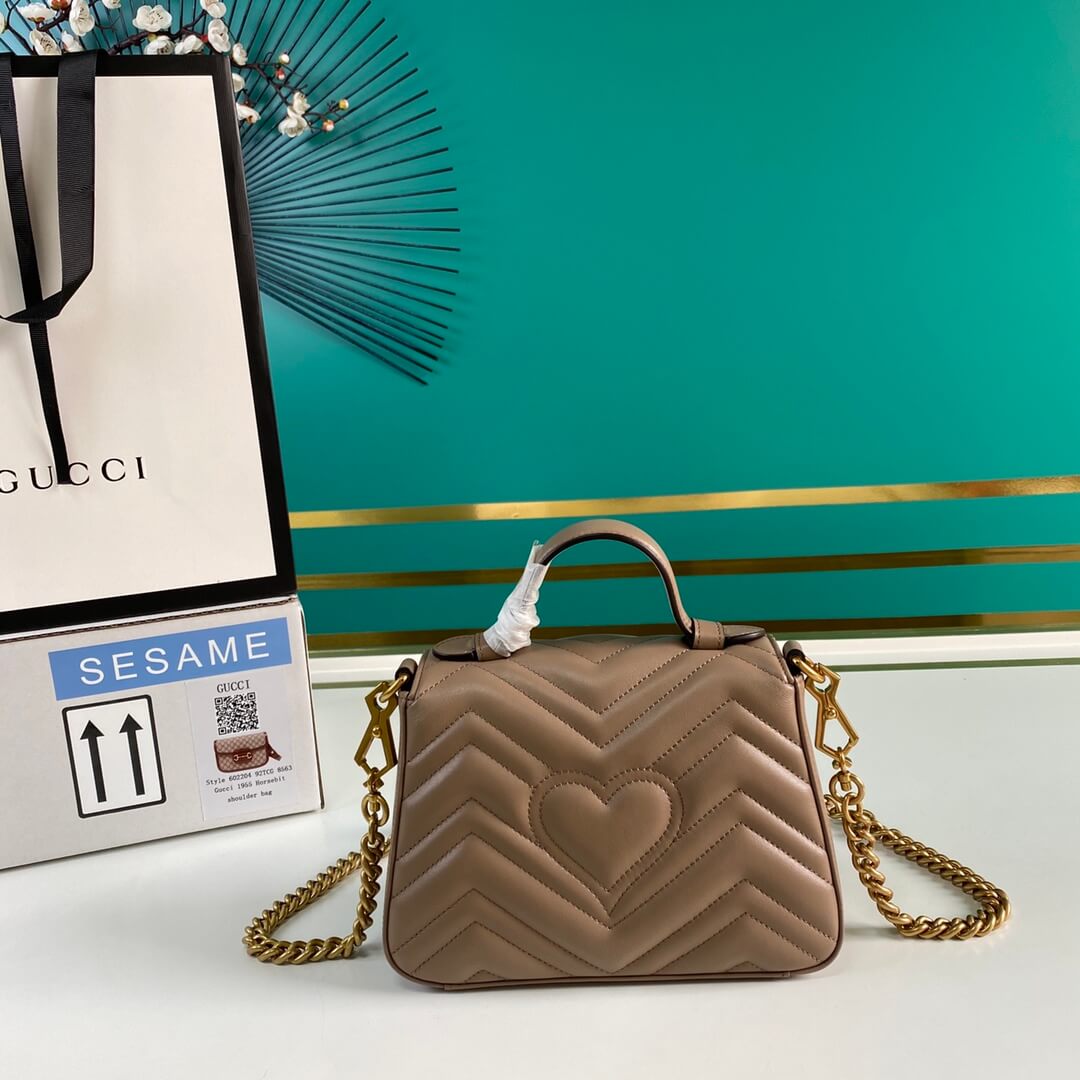 Gucci Marmont Mini Top Handle Bag - Image 6