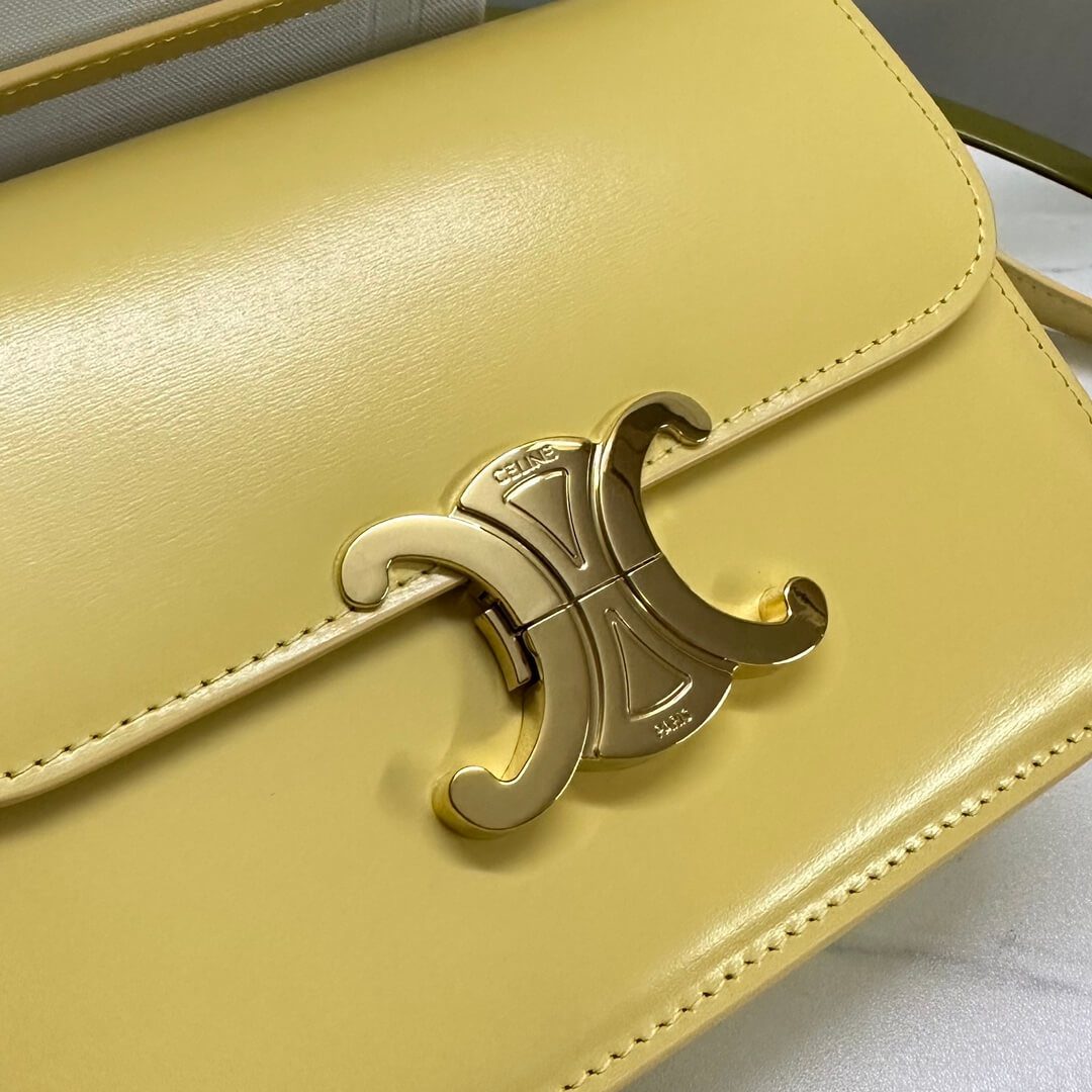 Celine Teen Leather Triomphe Bag - Image 3