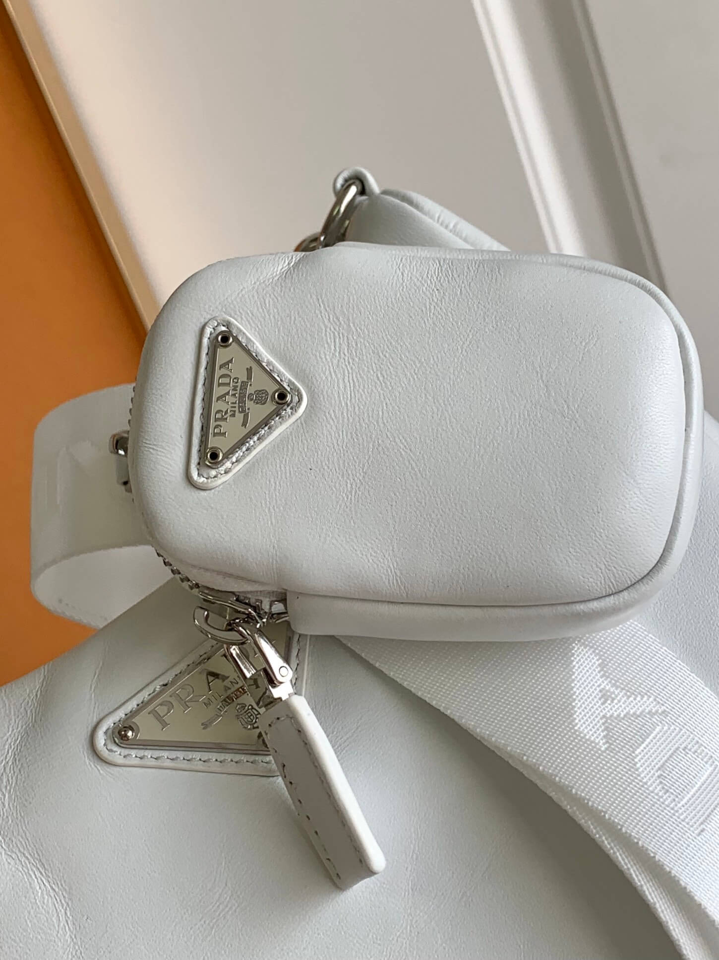 Prada Hobo White Bag - Image 5