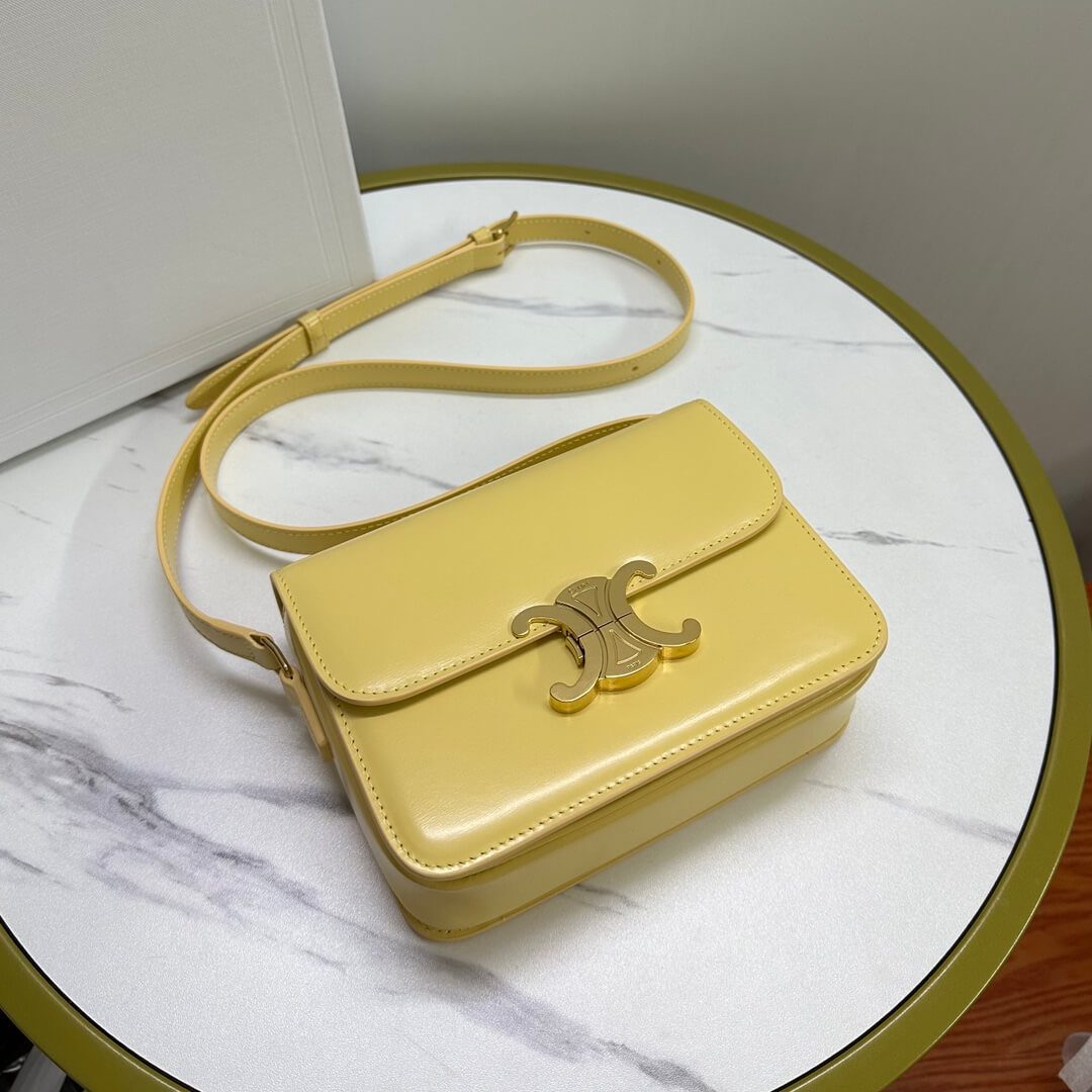 Celine Teen Leather Triomphe Bag - Image 2