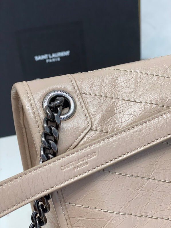 Women’s YSL Niki Medium Leather Shoulder Bag - Image 4