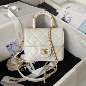 Chanel Matelasse 2 Way Top Handle Chain Shoulder Tote Bag