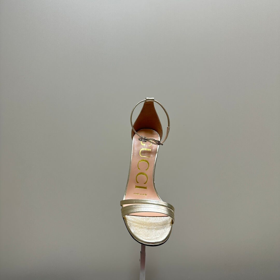 Gucci Women Metallic Heel - Image 4