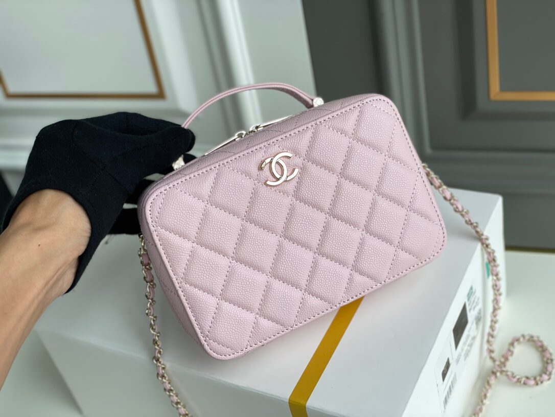 Chanel Caviar Chanel Top Handle Vanity Case - Image 5
