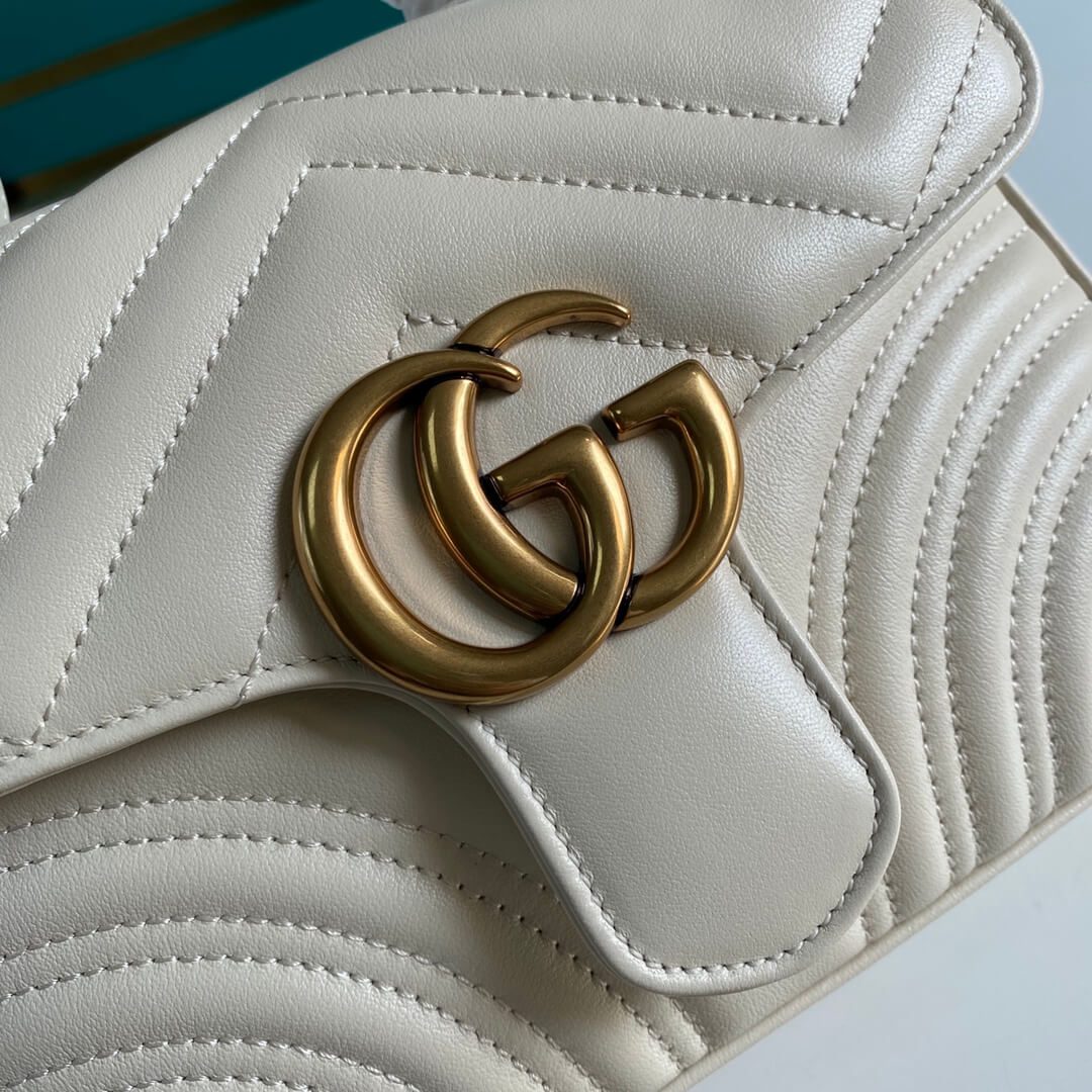 Gucci Marmont Mini Top Handle Bag - Image 3