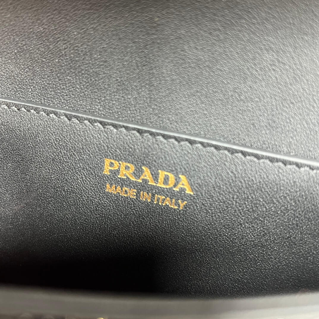 Prada Embleme Saffiano Shoulder Bag in Patent Leather - Image 2