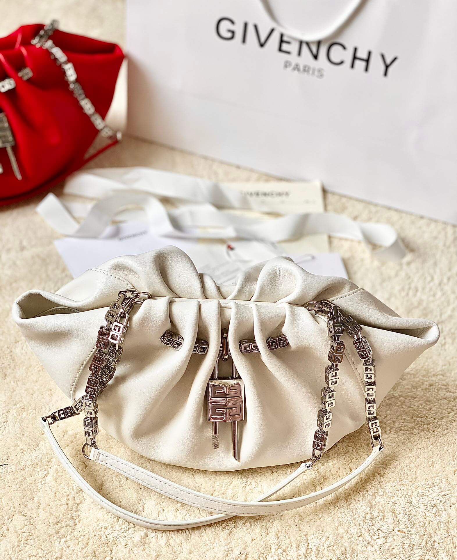 Kenny Top-Handle White Bag