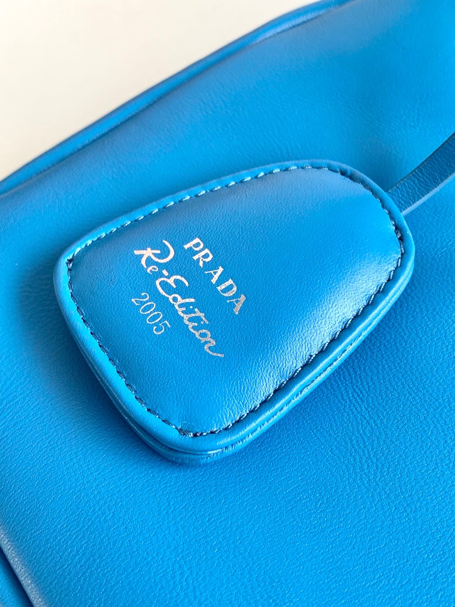 Prada Hobo Sky Blue Bag - Image 9