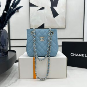Chanel Classic Tote Bag Sky Blue