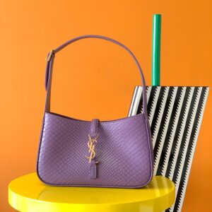 YSL Le 5 a 7 Hobo Bag Purple