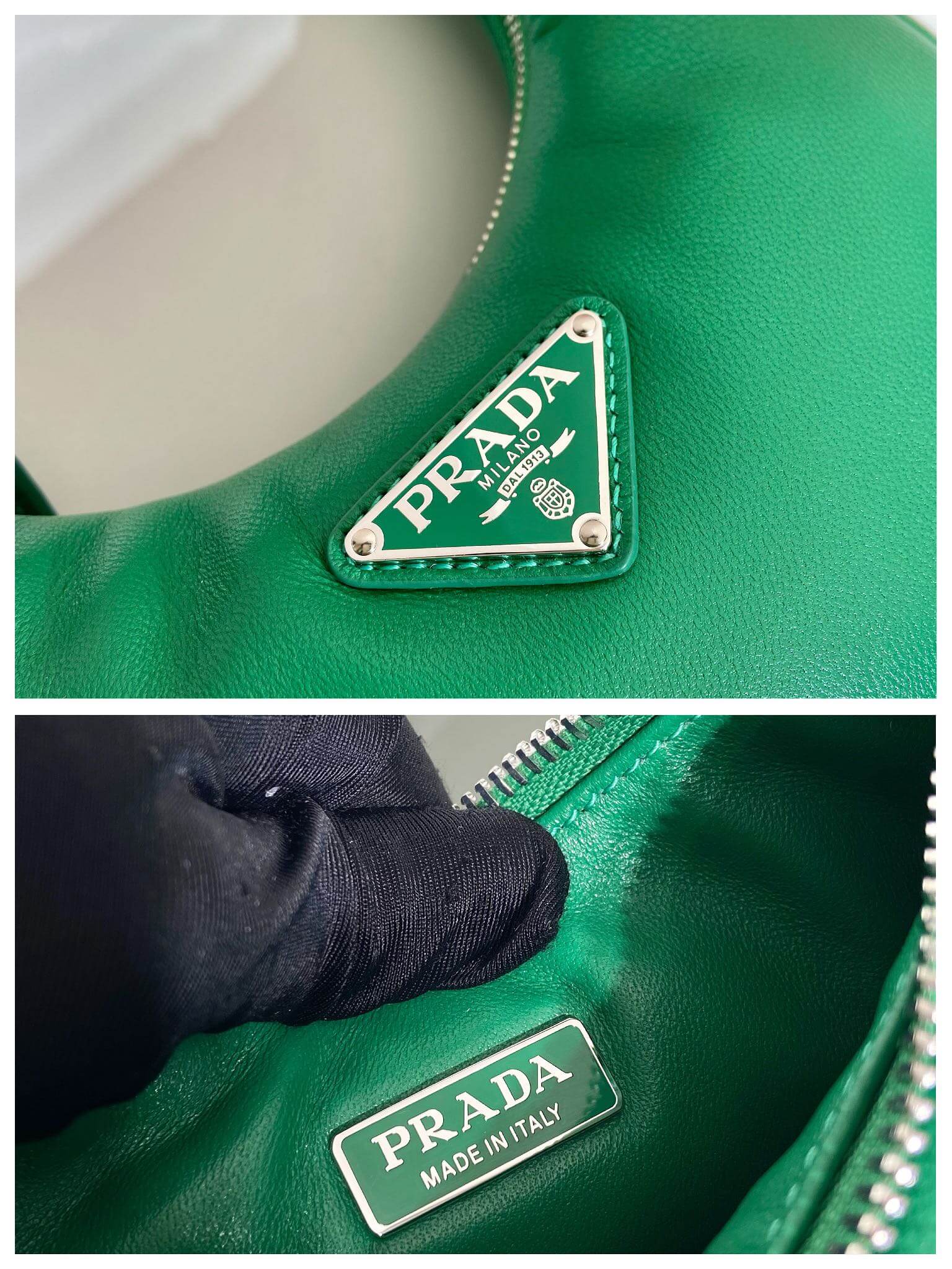 Prada Small Padded Green Bag - Image 3
