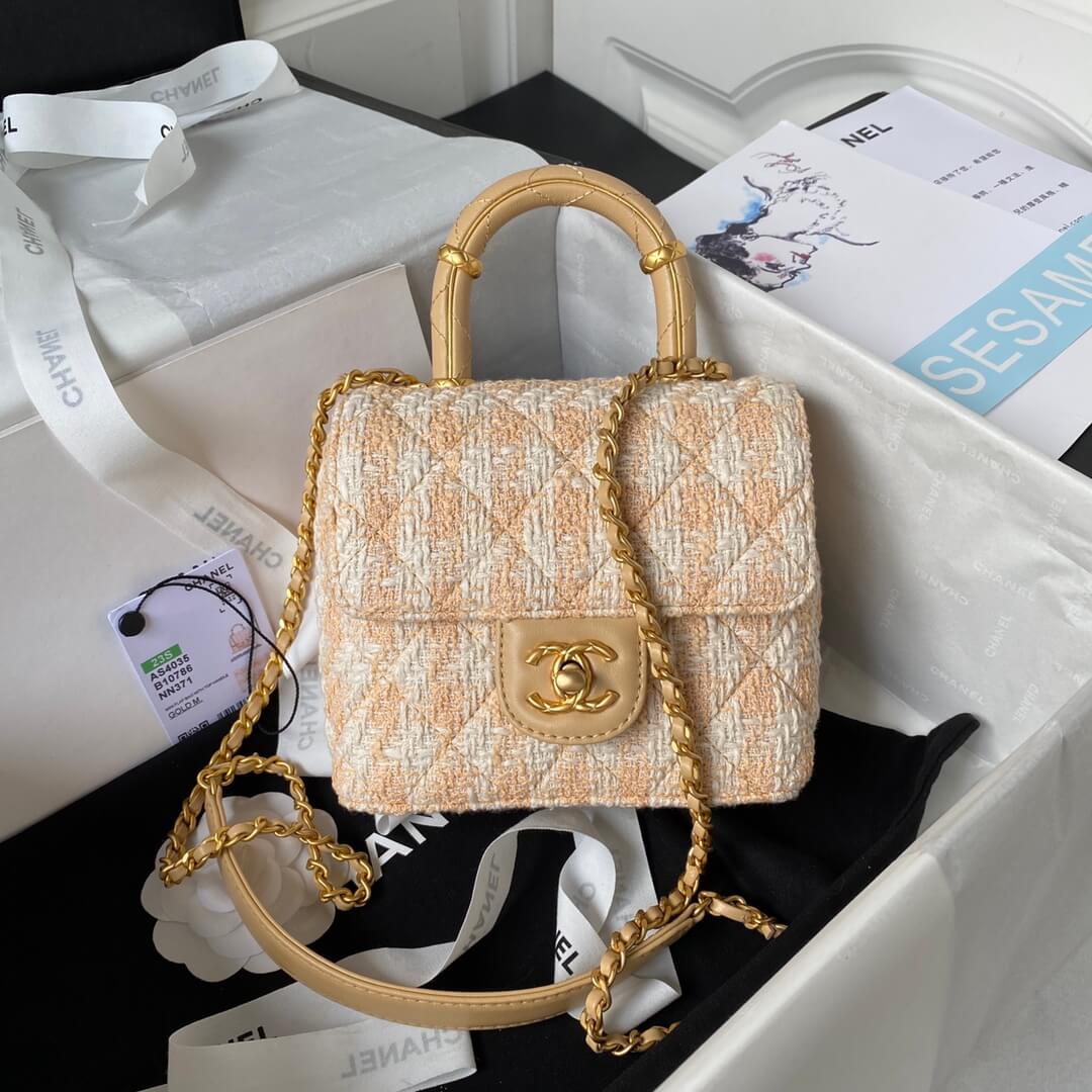 Chanel Matelasse 2 Way Top Handle Chain Shoulder Tote Bag