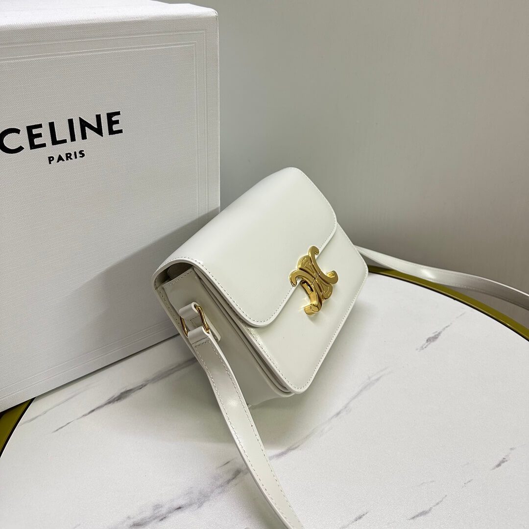 Celine Teen Leather Triomphe Bag - Image 4