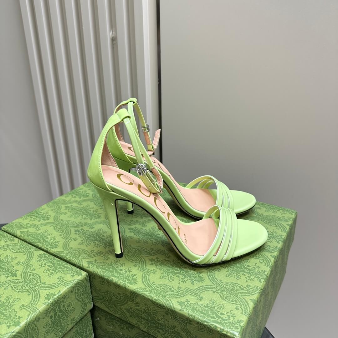 Gucci Women Metallic Heel - Image 3