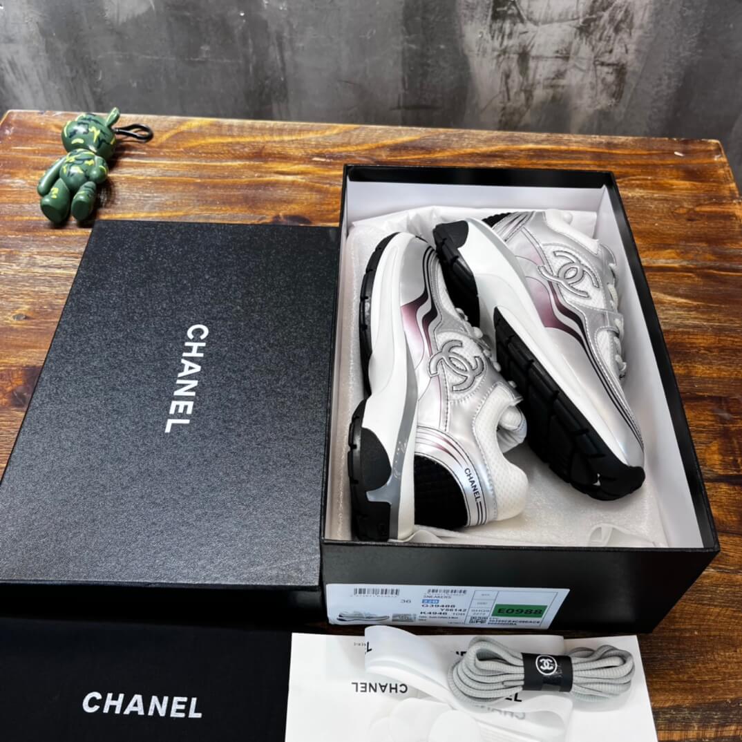 Women's Chanel CC Sneakers - Image 6