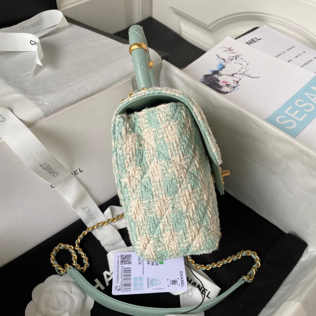 Chanel Matelasse 2 Way Top Handle Chain Shoulder Tote Bag - Image 3