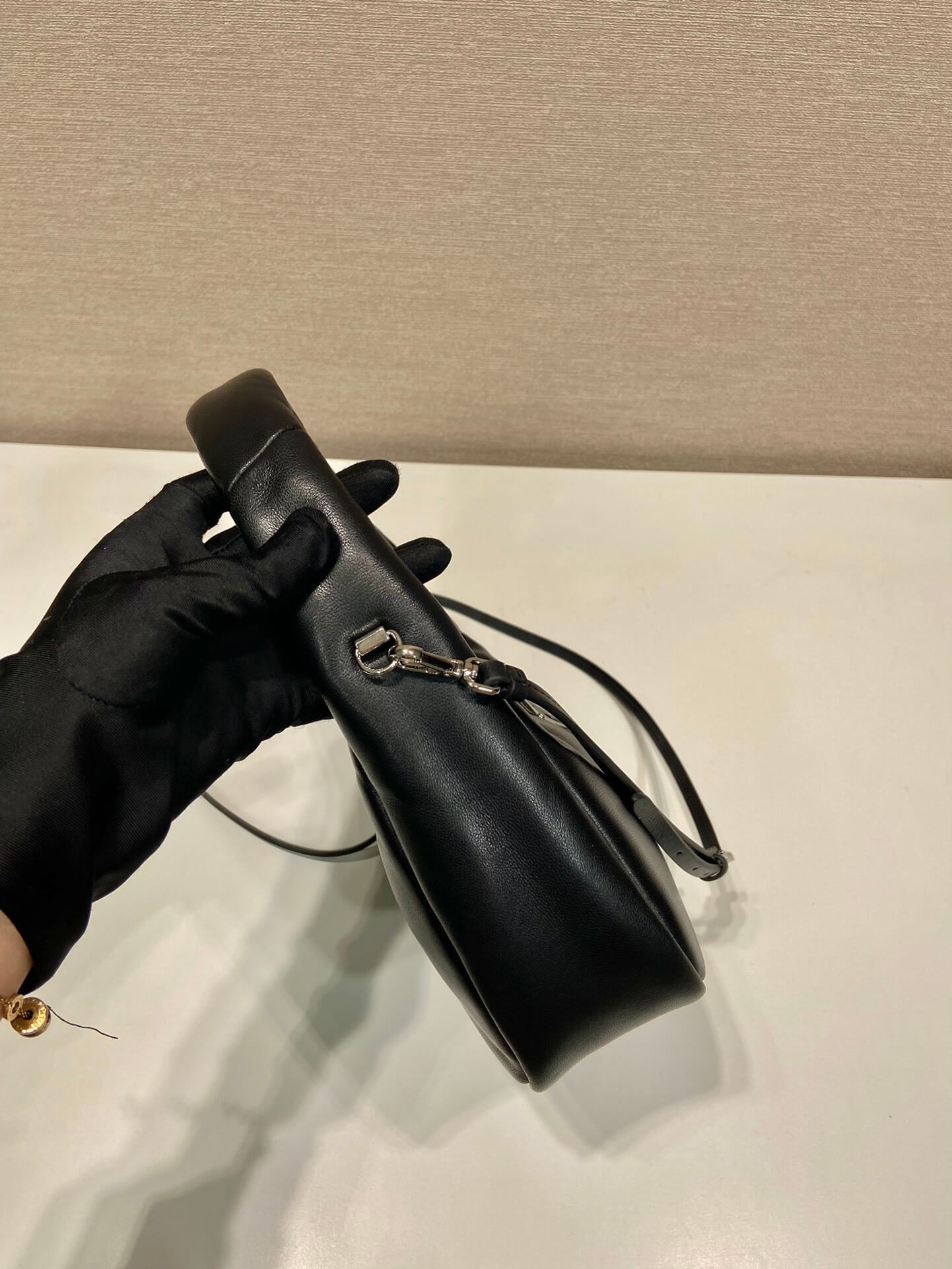 Prada Small Padded Black Bag - Image 5
