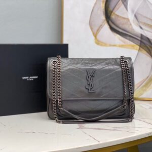 Women's YSL Niki Medium Leather Shoulder Bag